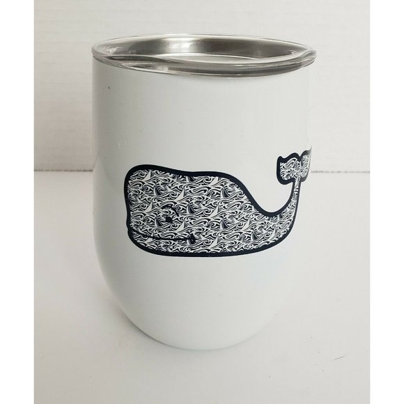 Vineyard Vines Other - Vineyard Vines Wine Glass White Navy Whale 11.5 oz
